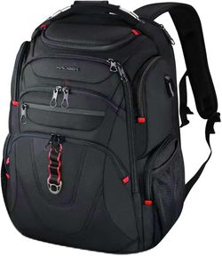 KROSER TSA Friendly Travel Laptop Backpack 17.3 inch XL Computer Backpack Water-Repellent College Daypack Business Backpack with RFID Pockets & USB Po