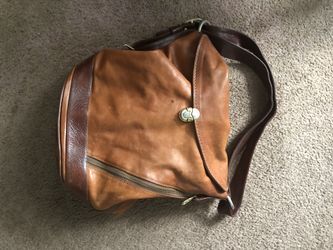 MARCINO ORLAND Brown Genuine Leather Hobo Bag