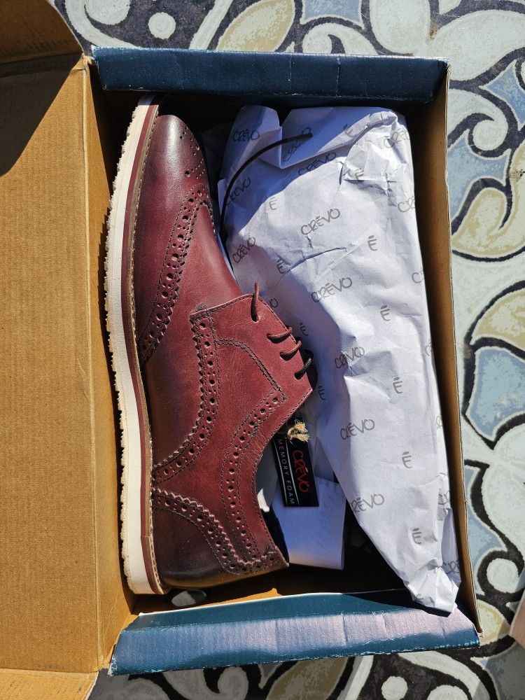 Men's Leather Shoes Oxford Wingtip Size 13 Lunar Grand