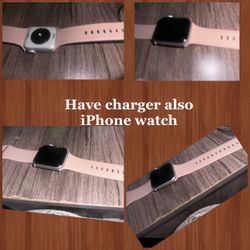 Apple Watch with Pink Sport Band SE
