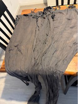 World market crinkle curtains set of 2