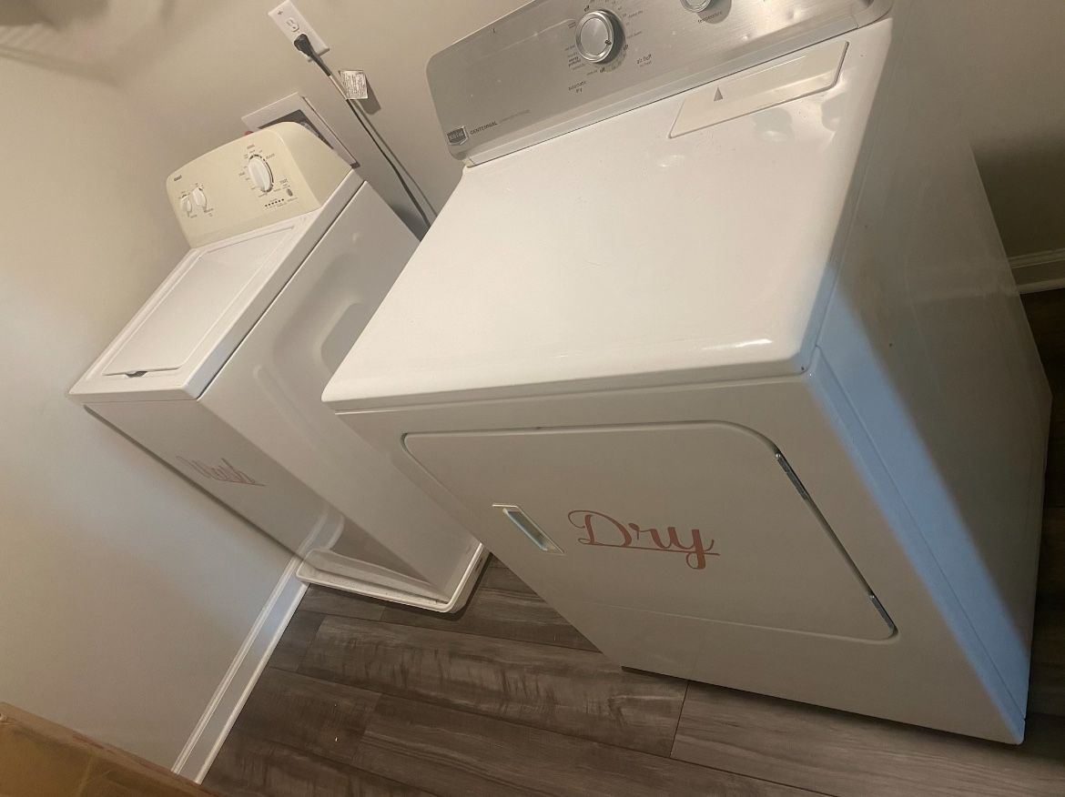 Washer And Dryer White 