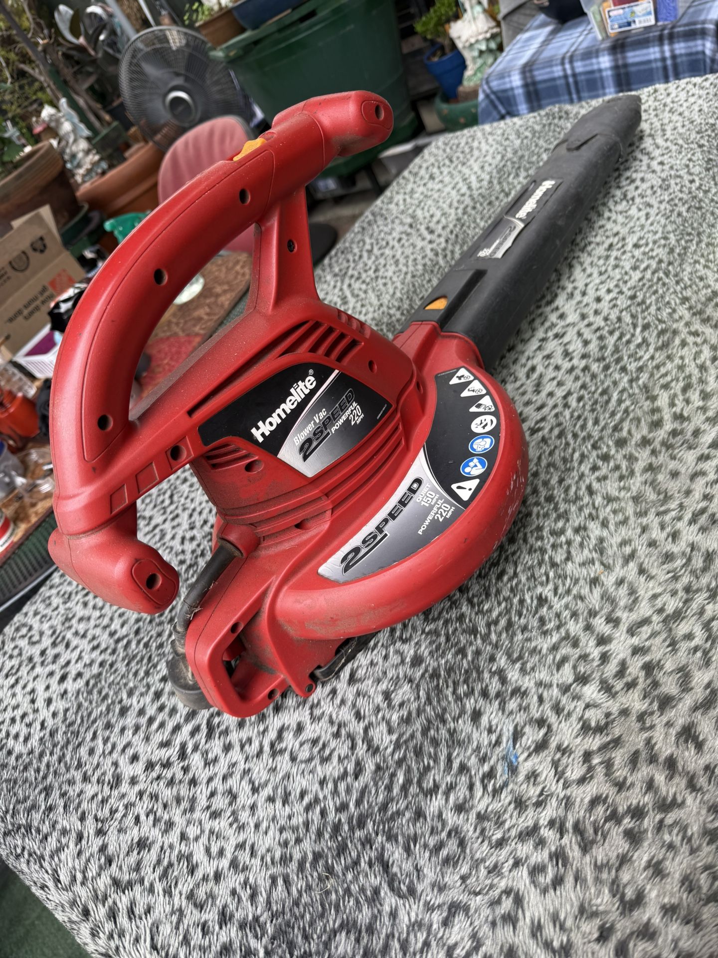 Homelite 2 Speed 220 Mph Leaf Blower