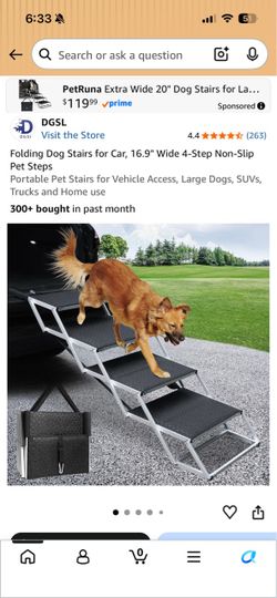 Foldable pet stairs