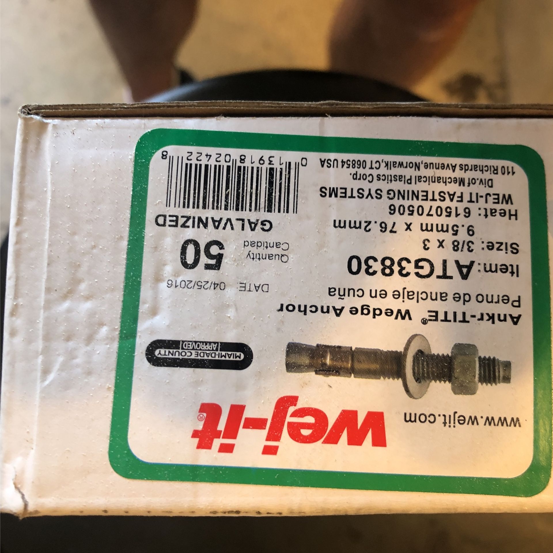 Anchors (Wedge Anchors)