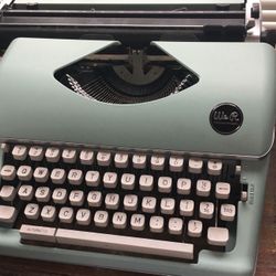 WeRMemory Keepers Typewriter Typecast Retro Mint Blue