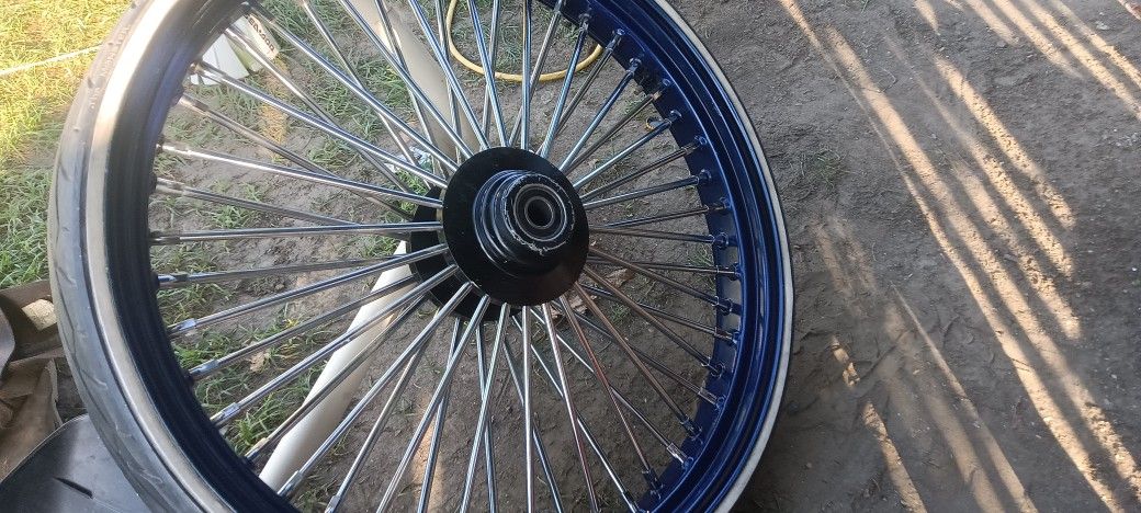 26" inch - 42 spoke motorcycle front wheel $500