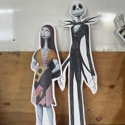 2ft halloween props nightmare before xmas Jack and Sally