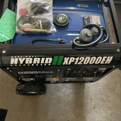Generator Hybrid 12,000-Watt Dual Fuel Portable Generator – Gas & Propane, Electric Start, Whole Home Backup Power, Transfer Switch Ready, RV & Emerg
