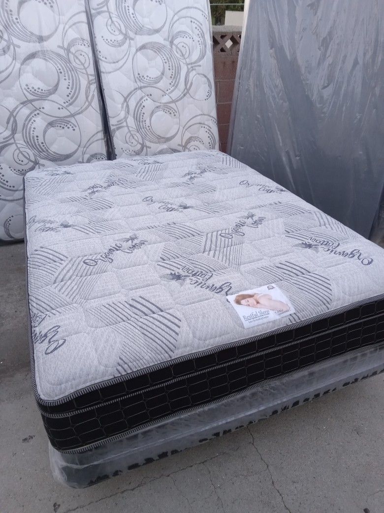 🌠organic Cotton Pillow Top Mattress Queen Size $199