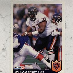 William “The Fridge” Perry 1992 Fleer Chicago Bears Football