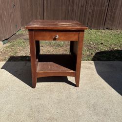 Solid Wood Nightstand / Side Table