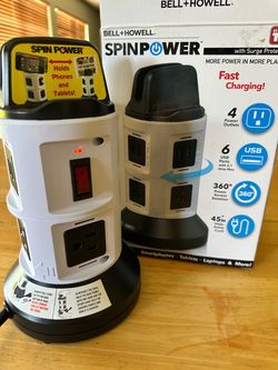 Bell+Howell Spin Power Tower Surge Protector