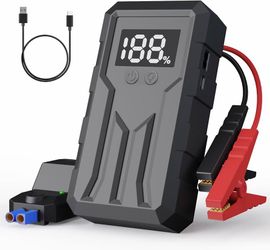 Portable Car Jump Starter with Jumper Cables