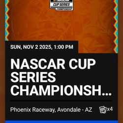 NASCAR CHAMPIONSHIP RACE TICKETS