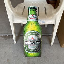 Heineken Bottle Tin Brand New 8 X 23” (NEW)