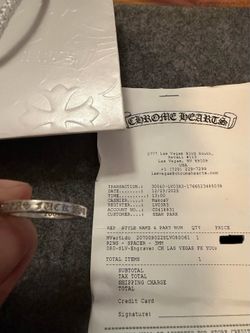 Chrome Hearts Las Vegas Spacer Ring