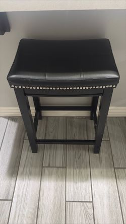 Barstools Black Leather