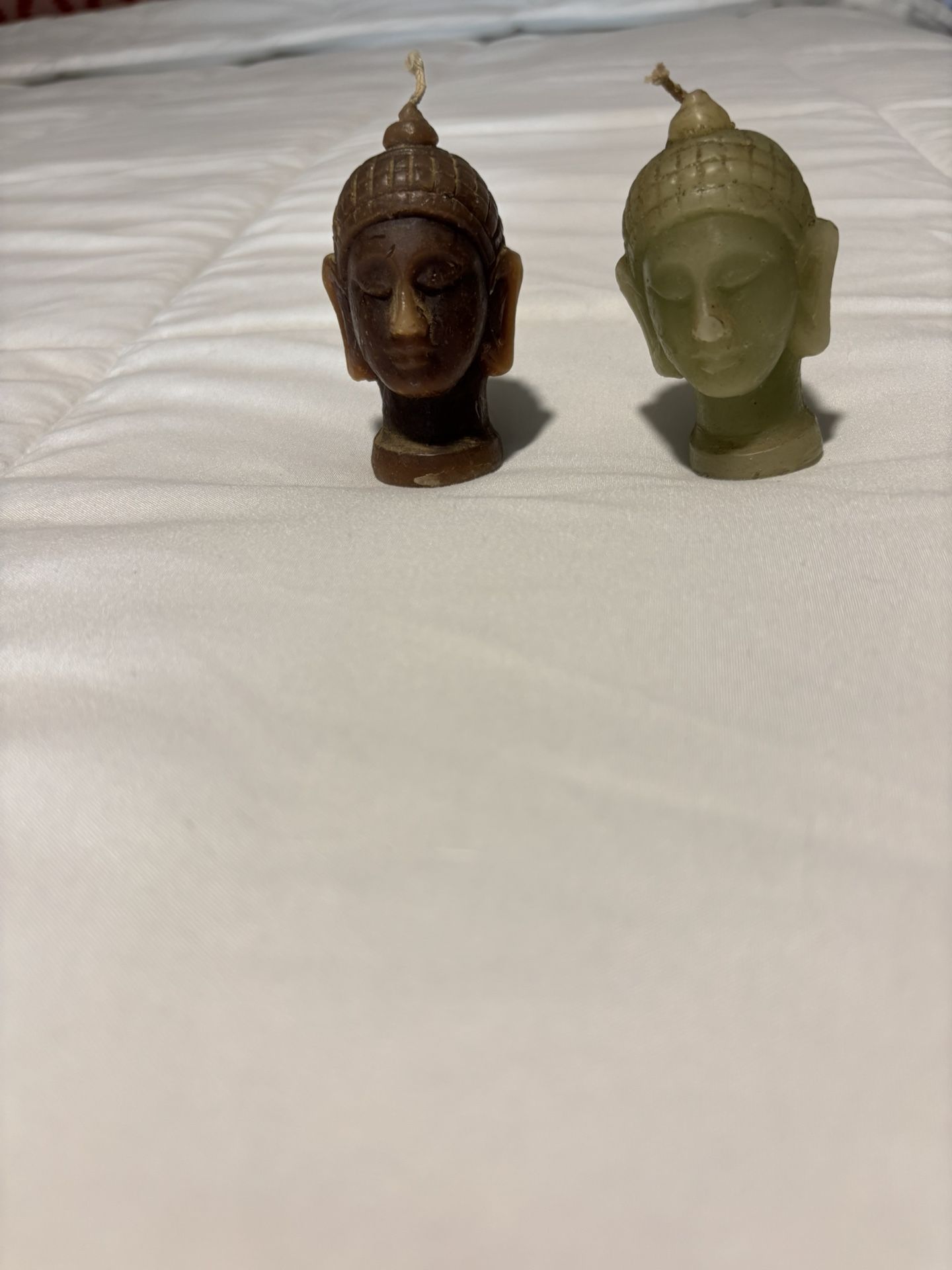 BUDDHA  HEAD CANDLES