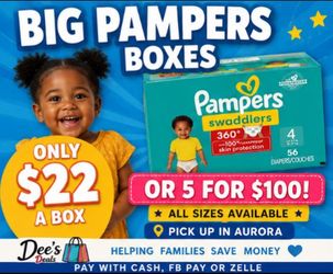 Pampers Diapers Sale ONLY $22 a box