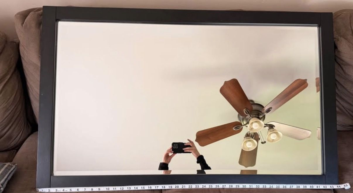 Black Mahogany Mirror 47”x27”