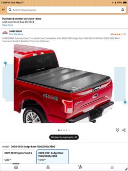 Truck Bed Cover 5’7 Bed (Came off my Dodge Ram