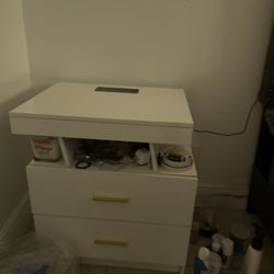 White Bedside Dresser