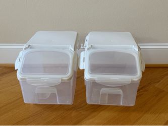 Set of 2 10 liter rice storages containers organizers
