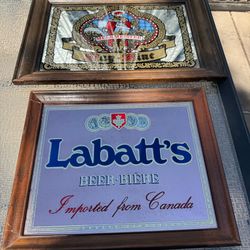 3 Vintage Beer Signs