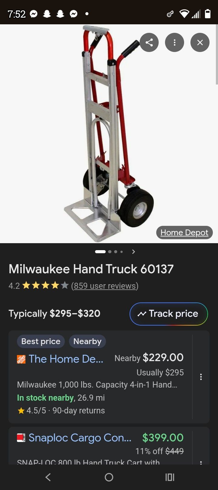 Milwaukee Hand Truck 60137