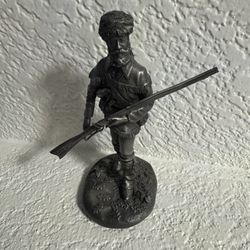 Pewter Statue Small. Franklin Mint pioneer
