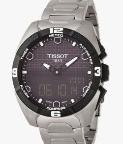 Tissot Men's T-Touch Expert Solar Analog-Digital Display Swiss Quartz Silver Watch