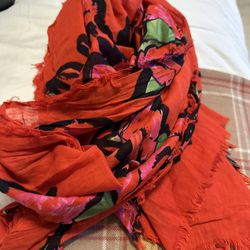 LOUIS VUITTON STEPHEN SPROUSE SCARF PINK ROSES STOLE