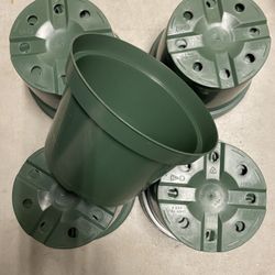 20, 8 inch Azalea Round Green Nursery Pots, planters, containers