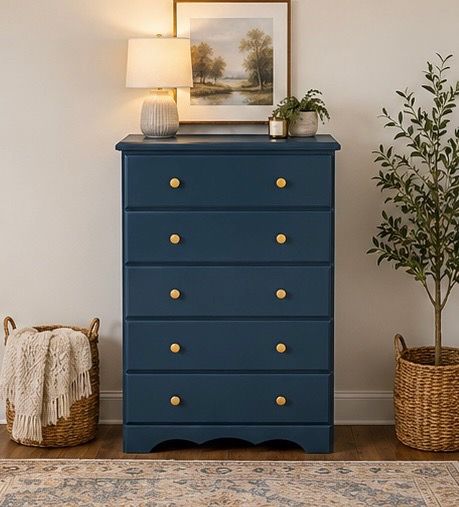 ✨ Refinished Tallboy Dresser ✨