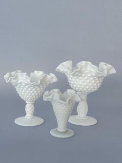 Vintage Fenton White Milk Glass