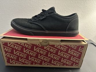 Women’s VANS (Atwood Low) Canva-Black  Size-6.5