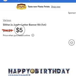 Happy Birthday Jumbo Banner Kit