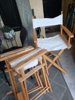 3 SOLID WOOD CONDUCTOR CHAIRS GREAT CONDITION 30 ALL3 FIRM LOOK MY POST TONS ITEM TO SEE