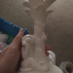 Fitz and Floyd Palm Tree And Monkey Candle Holder 