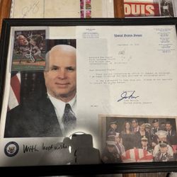 John Mcain Autograph 