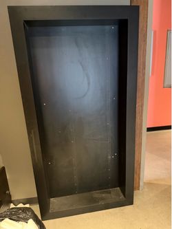 Free 6’ wood with black laminate frame