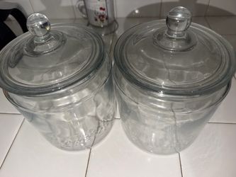 Glass storage containers