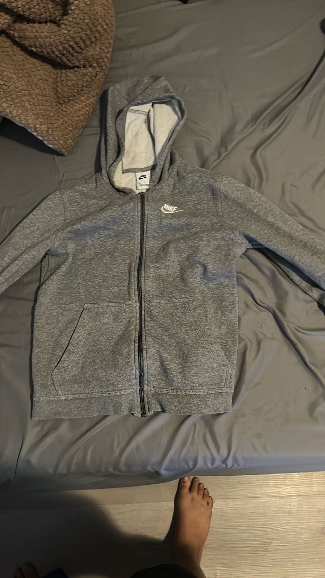 Grey Nike Zip Up