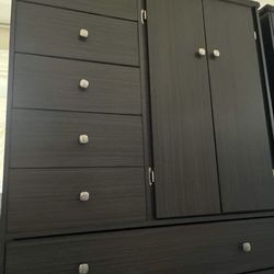 Large pacoima grey wardrobe