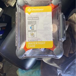 Watertight Case For Electronics And Flares For Boating Or Camping