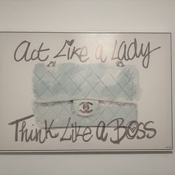 Oversized large glam art canvas
