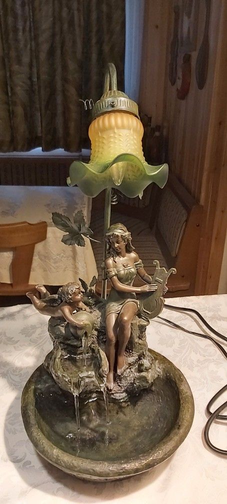 Stunning Vintage Inside Fountain Lamp Combination (Heavy)