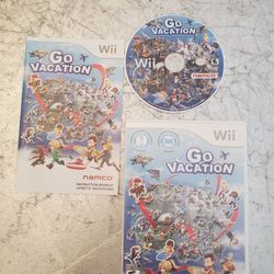 Go Vacation Wii game Scuba Diving Surfing ATV Racing Car Sky Family Fun Complete
