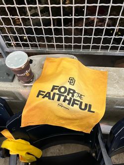 LAST ONE! NEW! 2024 San Diego Padres Postseason Giveaway Rally Towel “For The Faithful” From Game 1 Wild Card Vs Atlanta Braves